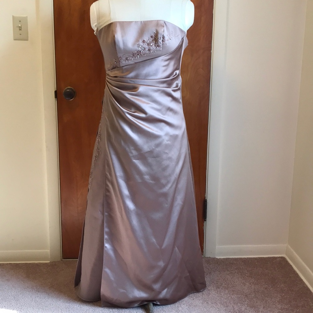 David’s Bridal floor length dress
